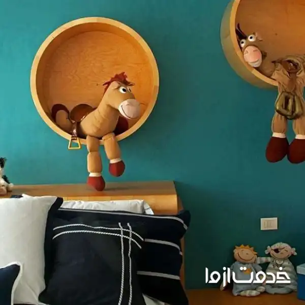 شلف دیواری اتاق خواب کودک