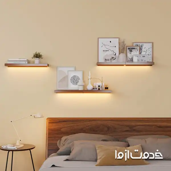 انواع شلف دیواری اتاق خواب بزرگسال