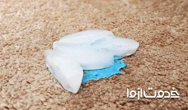 پاک کردن چسب آهن از روی فرش