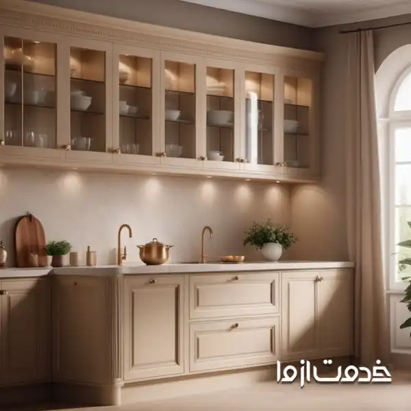 عکس کابینت وکیوم طرح نئوکلاسیک