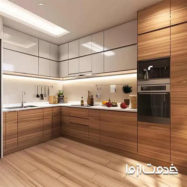 مدل جدید کابینت وکیوم قهوه‌ای