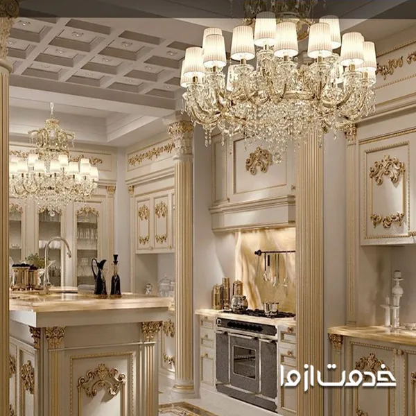 کابینت جزیره سلطنتی برای آشپزخانه 