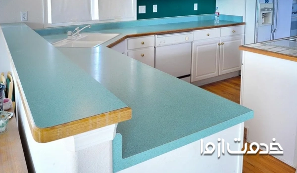 روکش کابینت با رنگ