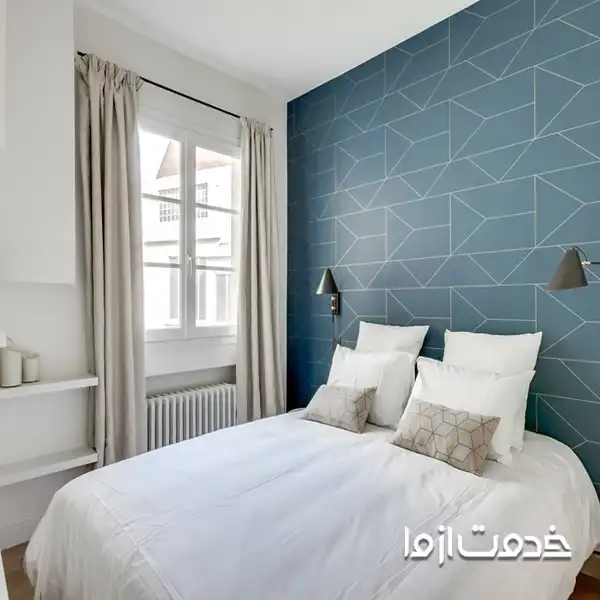 ترکیب رنگ و کاغذ دیواری در اتاق های کوچک