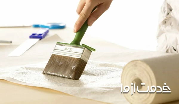آموزش حرفه ای نصب کاغذ دیواری