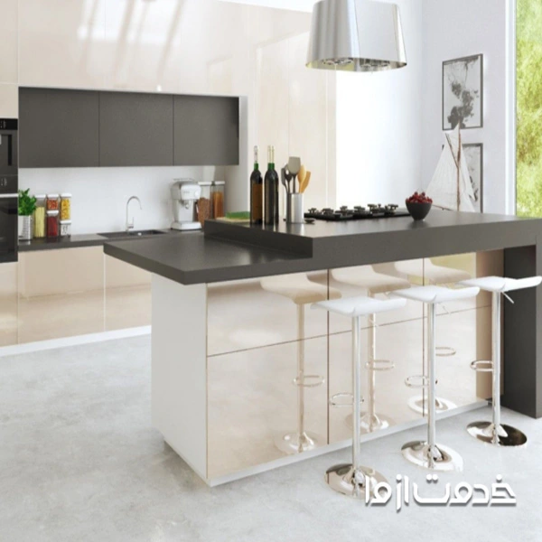 طراحی کابینت پلی گلاس