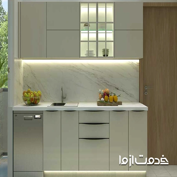 کابینت پلی گلاس مات