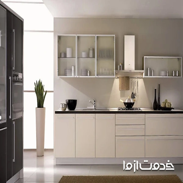 طرح کابینت پلی گلاس مدرن