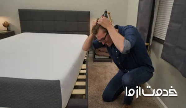 علت جیر جیر تخت خواب: تنظیم نبودن تشک