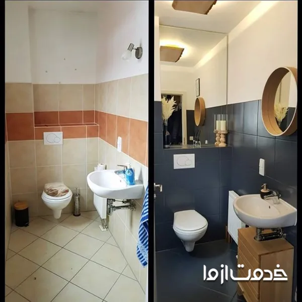 مراحل بازسازی بدون تخریب حمام و دستشویی