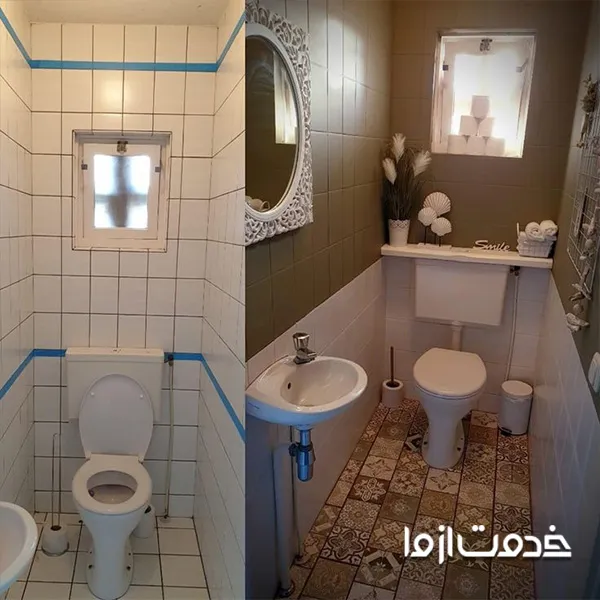 ایده بازسازی حمام و دستشویی