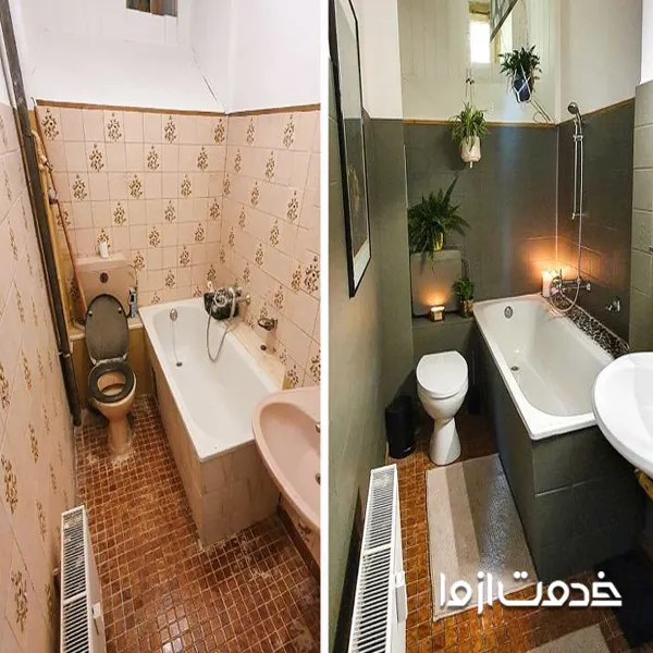 بازسازی کردن حمام و دستشویی با متریال جدید