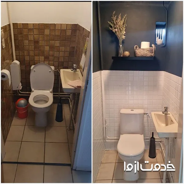 تعویض متریال و دکوراسیون سرویس بهداشتی