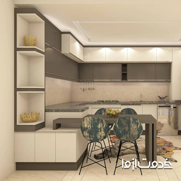 تصویر کابینت های حجمی مینیمال