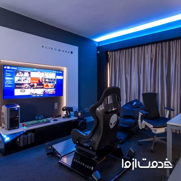 اتاق گیمینگ پسرانه بزرگ