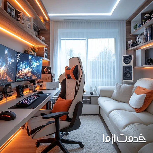اتاق گیمینگ ساده پسرانه