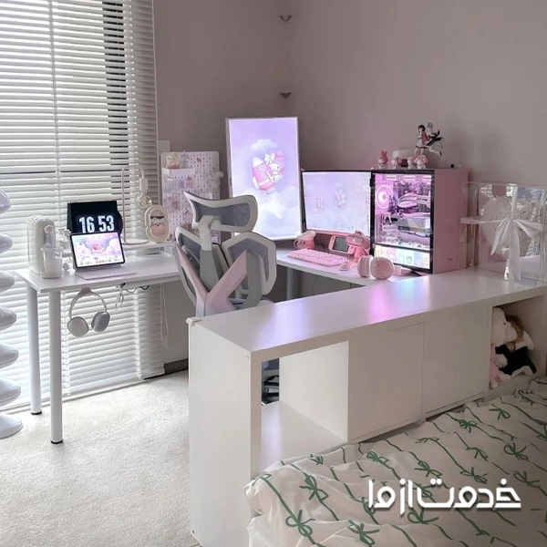 ایده برای اتاق گیمینگ دخترانه