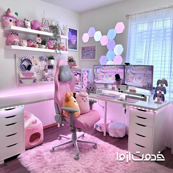 اتاق گیمینگ دخترانه خفن