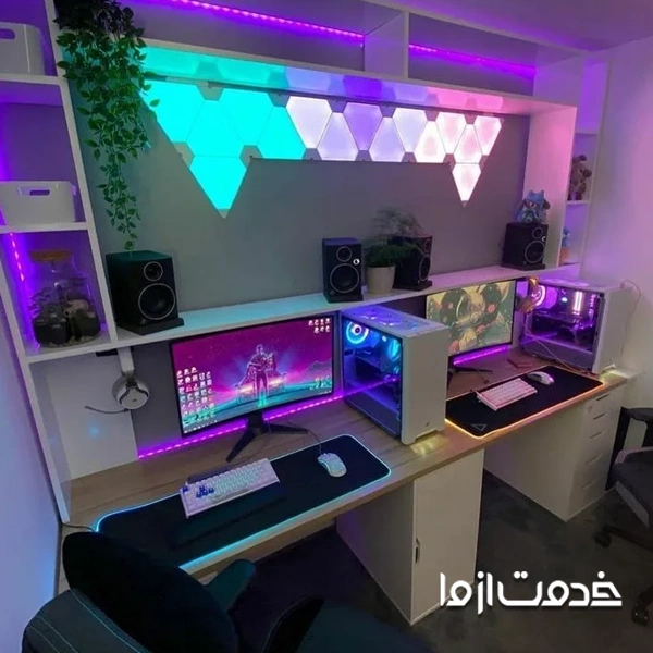 ایده برای اتاق گیمینگ دو نفره