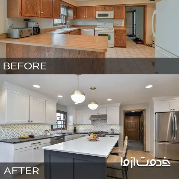 بازسازی اوپن آشپزخانه