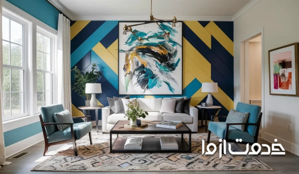 کاغذ دیواری شلوغ برای دیوار اصلی