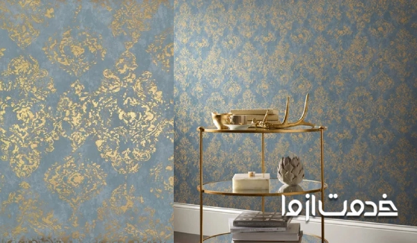 کاغذ دیواری کلاسیک برای سالن پذیرایی
