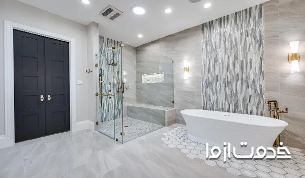 تکمیل دکوراسیون و بازسازی حمام کوچک و بزرگ