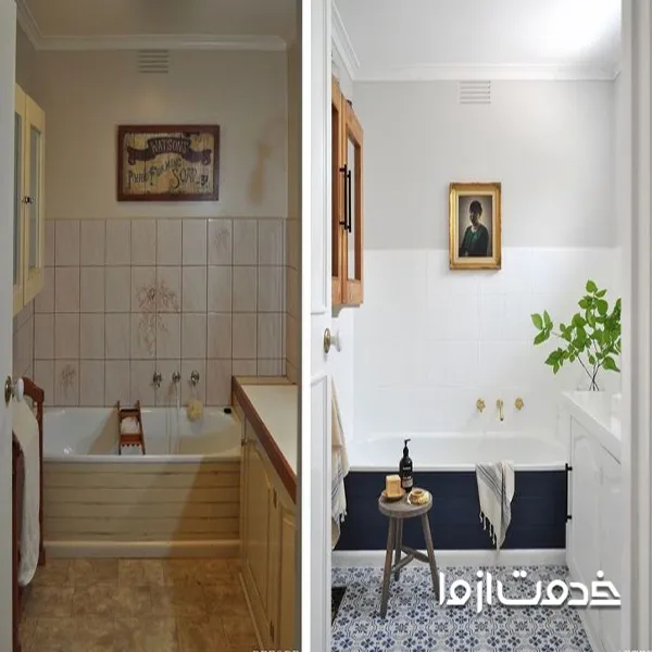 بازسازی حمام قدیمی به شکل مدرن 
