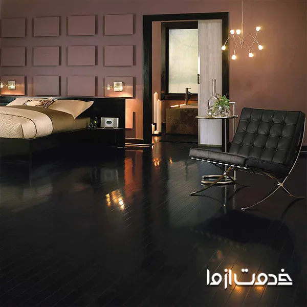 کفپوش تیره برای اتاق خواب