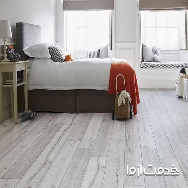 ایده برای کف اتاق خواب با کفپوش لمینت