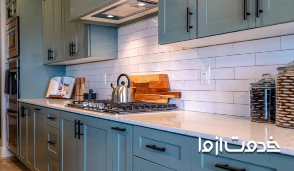 بازسازی کابینت با رنگ