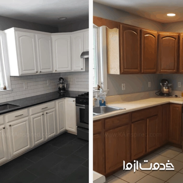 بازسازی کابینت کهنه