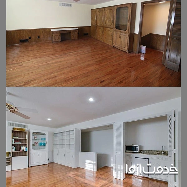 انتقال آشپزخانه به طبقه دیگر 