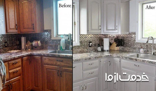 تعویض سینک آشپزخانه قدیمی
