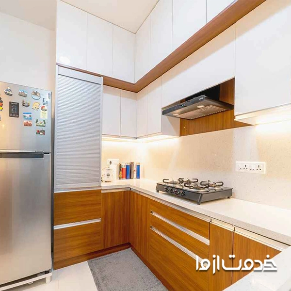 ترکیب کابینت مات و براق