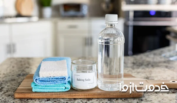 تمیز کردن کابینت ام دی اف با سرکه سیب