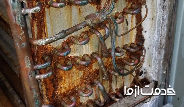 علت زنگ زدگی بدنه کولر