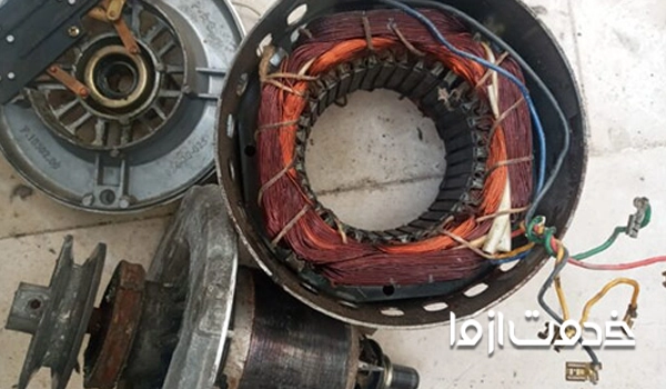 خرابی سیم پیچ کولر موجب می‌شود موتور کولر آبی صدا بدهد ولی نچرخد