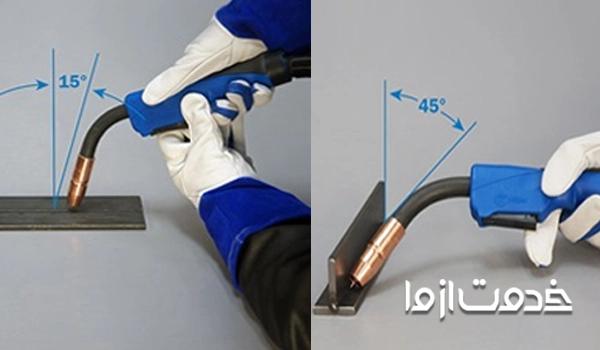 زاویه مناسب الکترود در جوشکاری