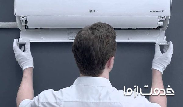 نصب کولر گازی ال جی گلدیران