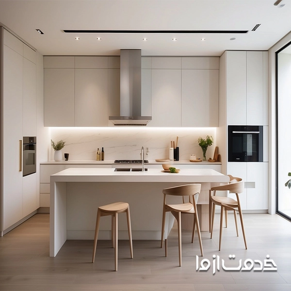 دکوراسیون آشپزخانه مینیمال و ساده