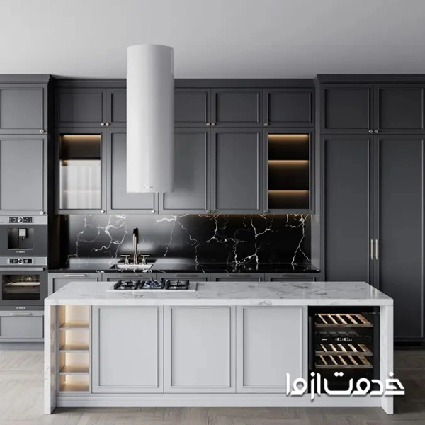 دکوراسیون آشپزخانه نئوکلاسیک