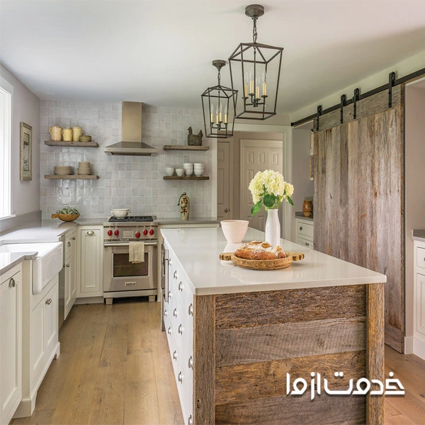 دکوراسیون آشپزخانه روستیک