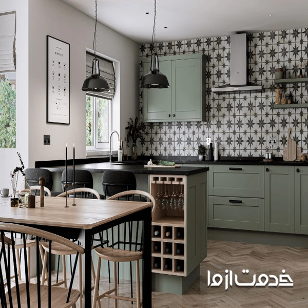 طرح آشپزخانه سنتی