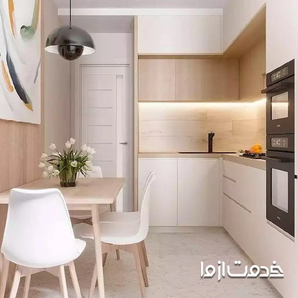 طراحی آشپزخانه کوچک آپارتمانی