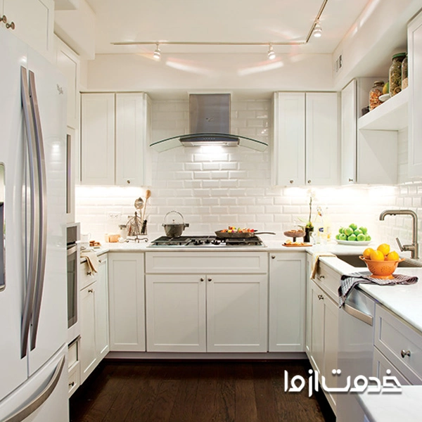 فضای آشپزخانه بدون پنجره