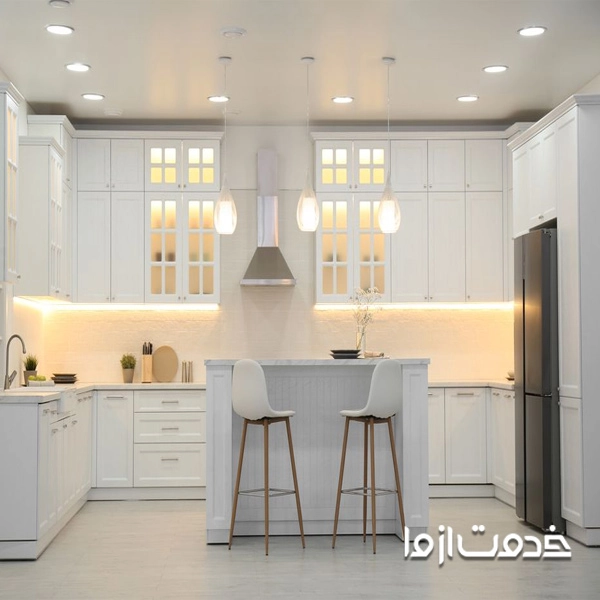 تاثیر تنوع نورپردازی در طراحی آشپزخانه