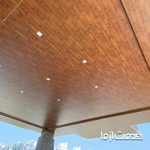 سقف کاذب چوبی 