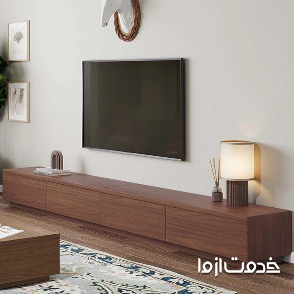 میز تلویزیون چوبی جدید شیک