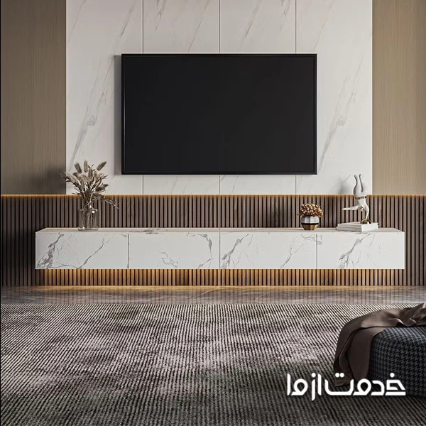 میز تلویزیون با سنگ